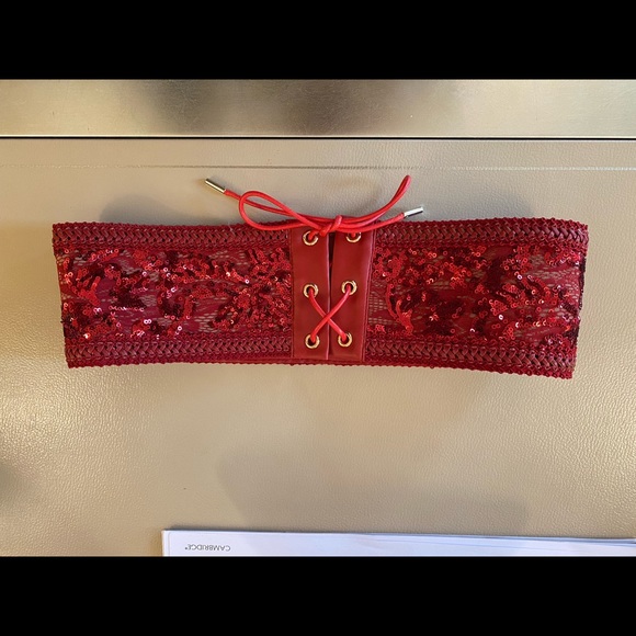 Nadine Merabi BELLA RED JUMPSUIT Large Brand New Never worn. - Picture 4 of 8